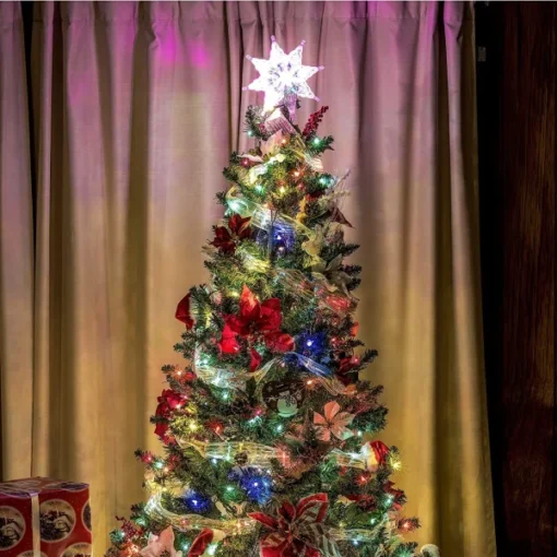 2x100 Multicolor Christmas Green Wire String Lights 21.3ft