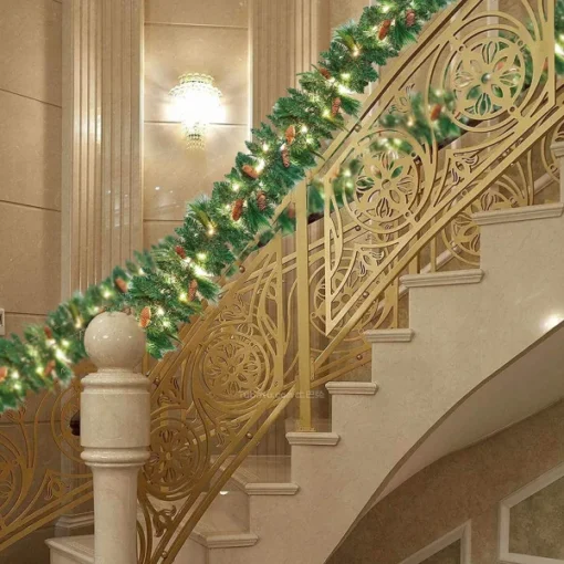 50 Lights Carolina Pine Artificial Garland 9ft