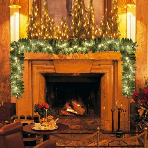 Pre Lit Christmas Garland 9ft