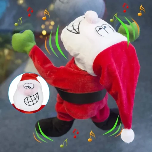 Dancing Santa Claus Window Cling